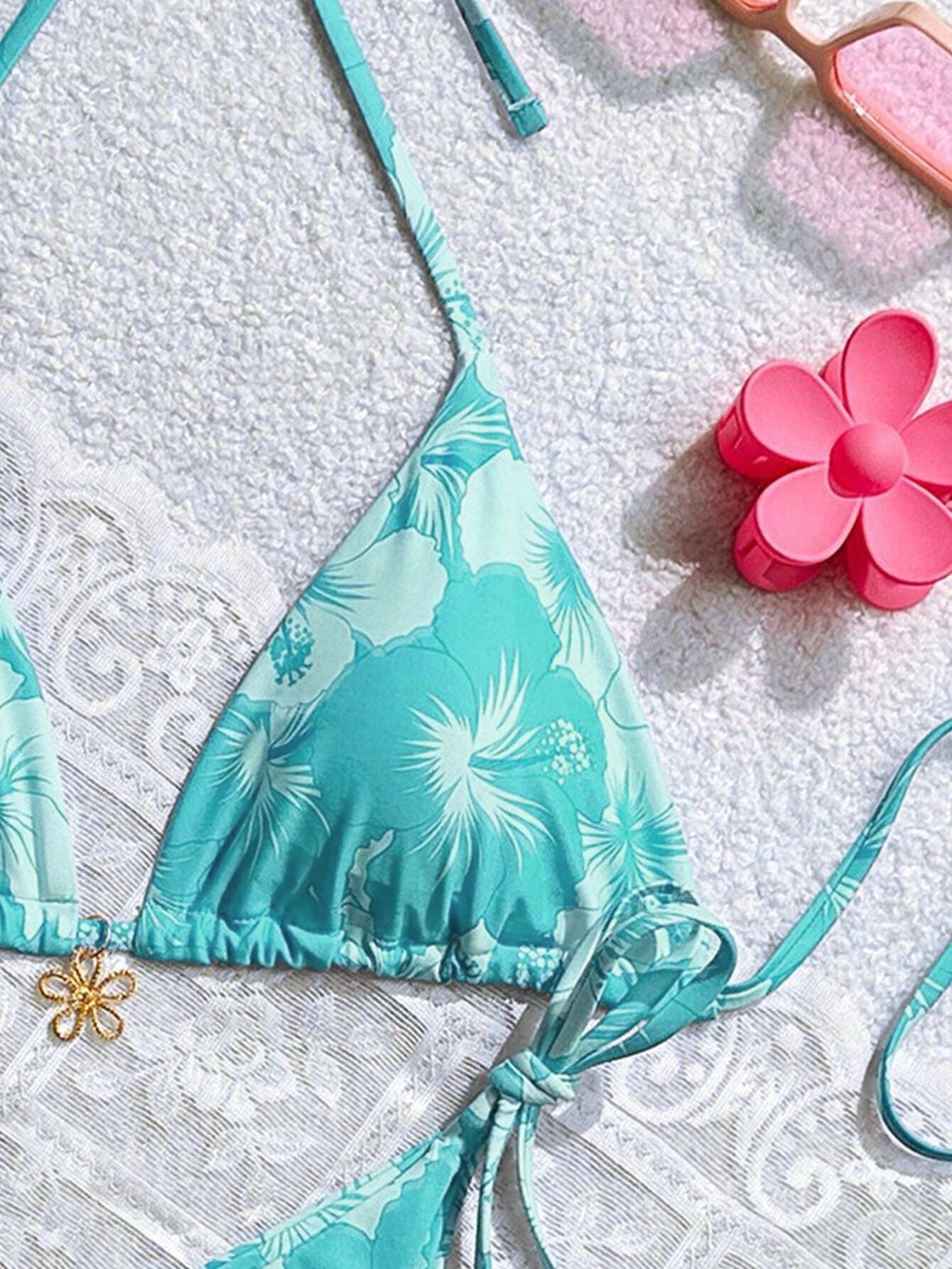Bikini Con Ajuste Perfecto y Diseño Sexy Celeste