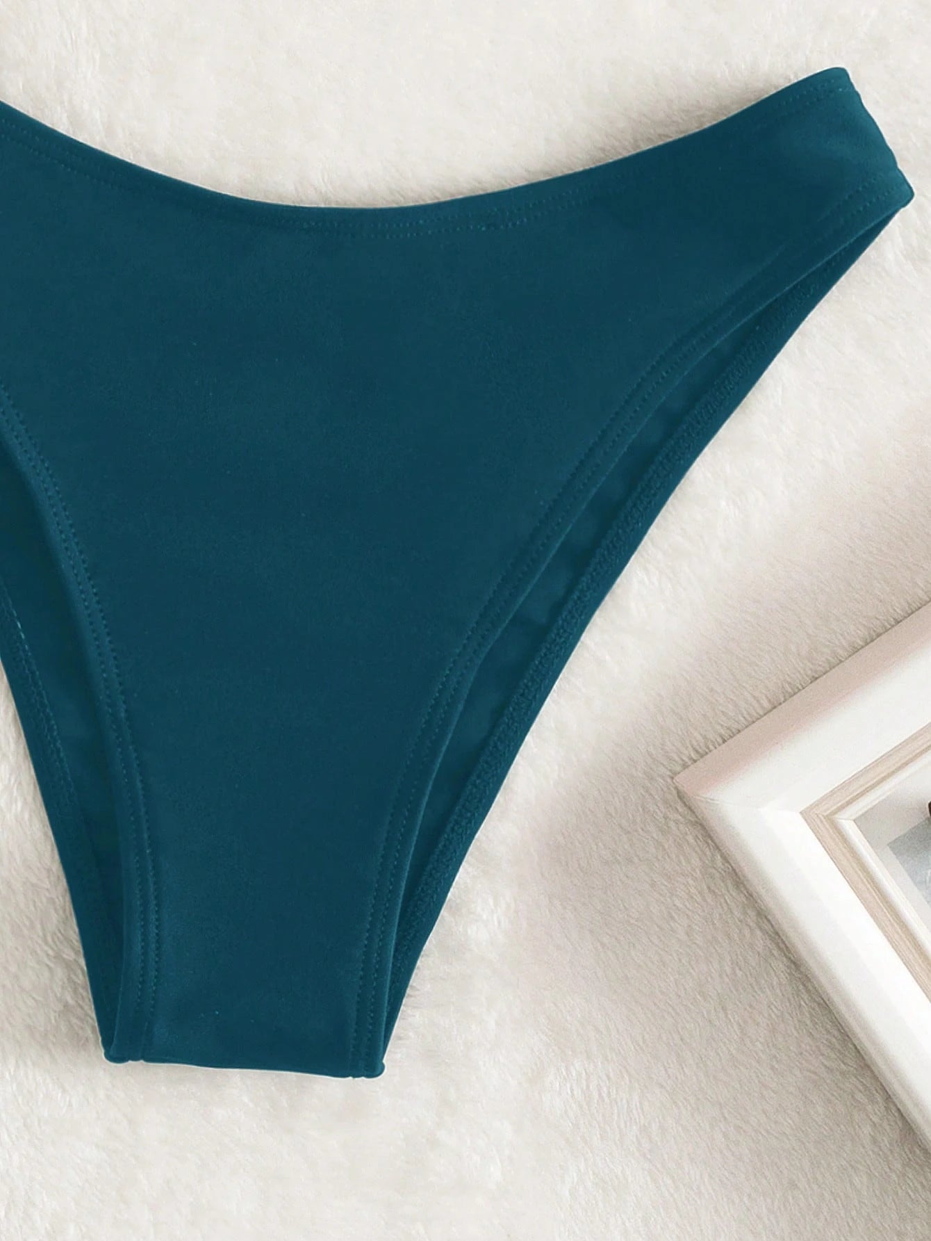 Bikini Halter Agua Verde Azul con Push Up y Corte Alto Set de 2 Piezas