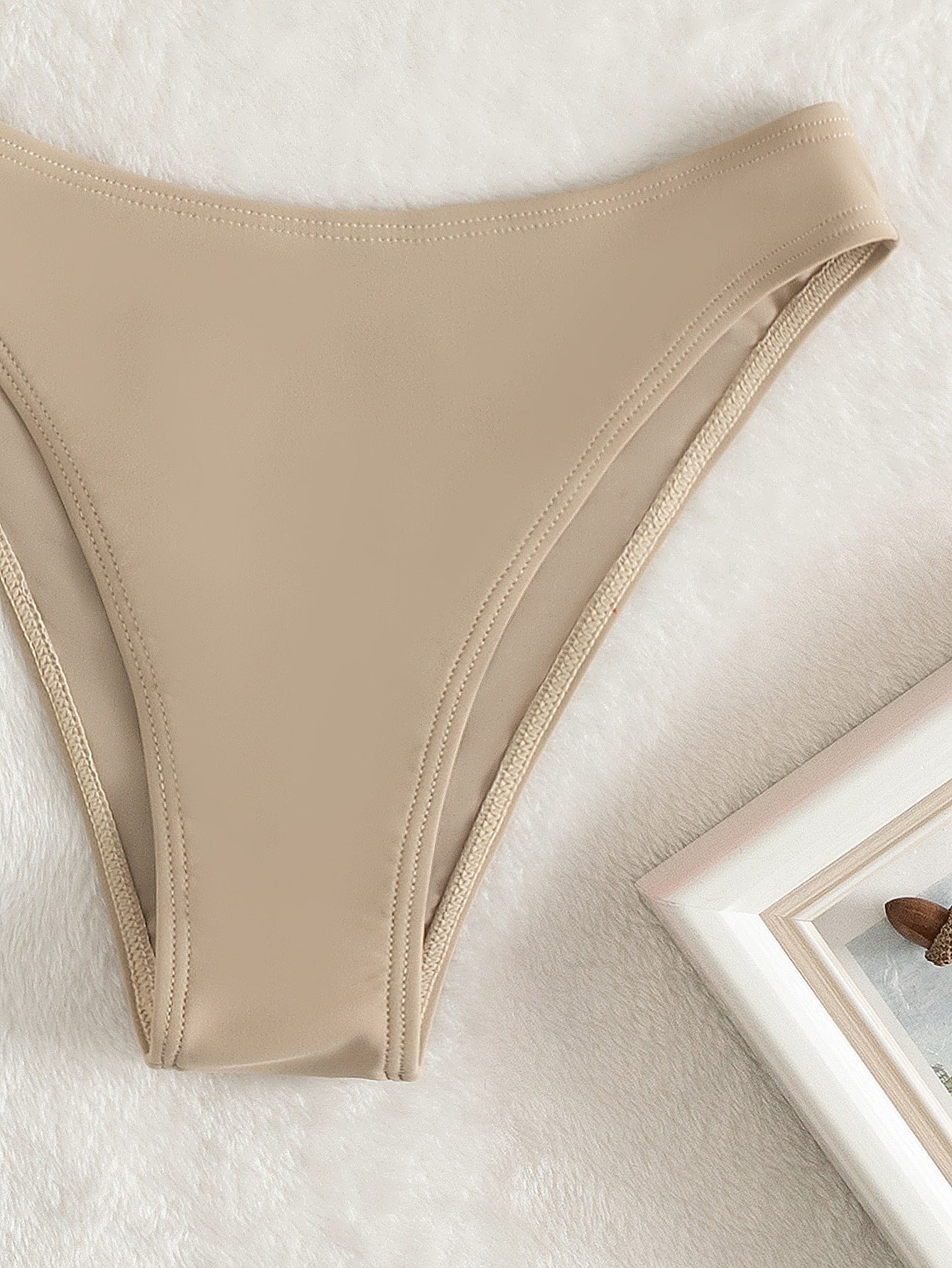 Bikini Sexy Caqui Con Push Up Y Corte Alto